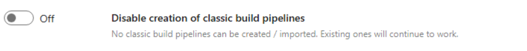 YAML pipeline creation error workaround